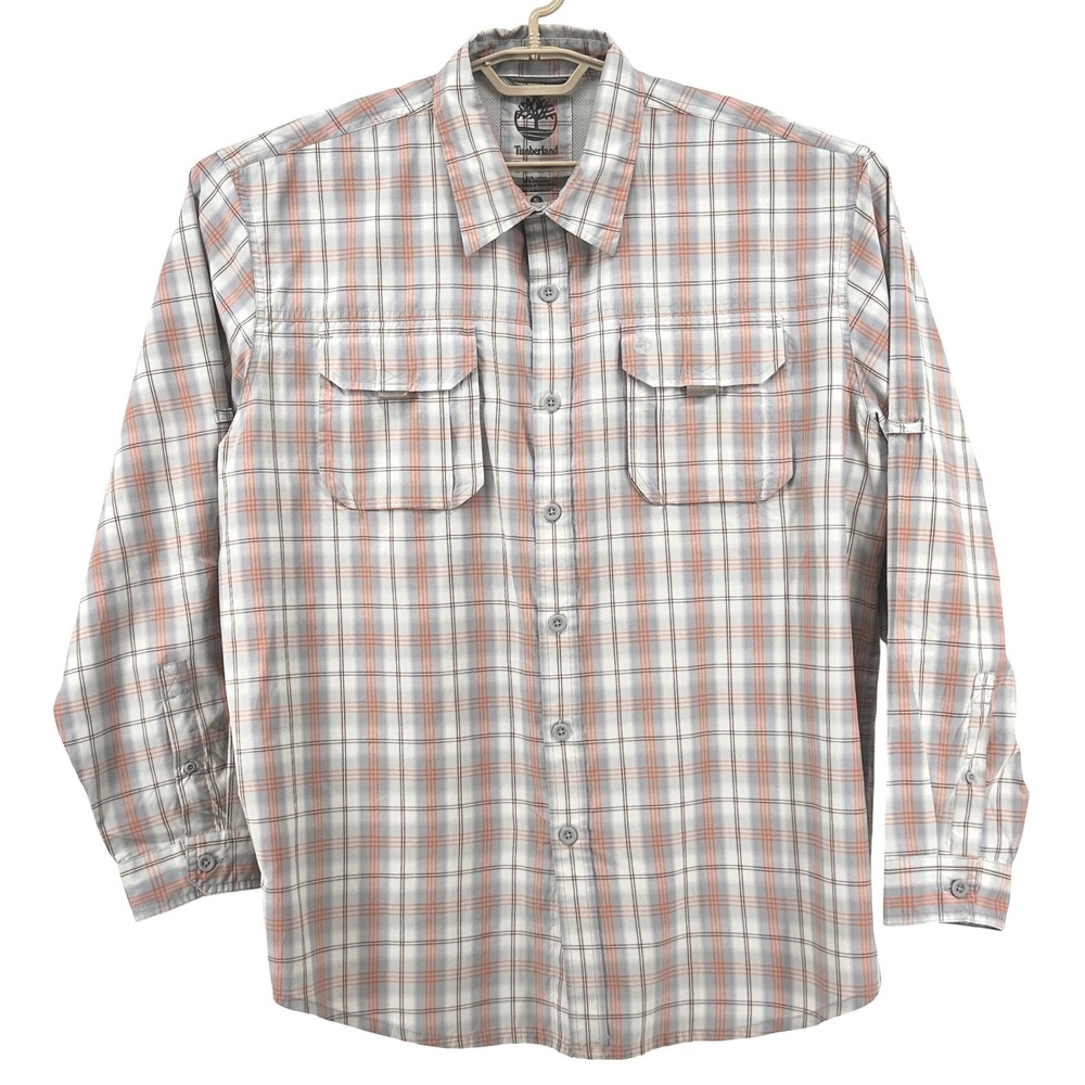Timberland Hydro Blocker XL Plaid Button Up Shirt Water Resistant Vented‎ - Picture 2 of 10
